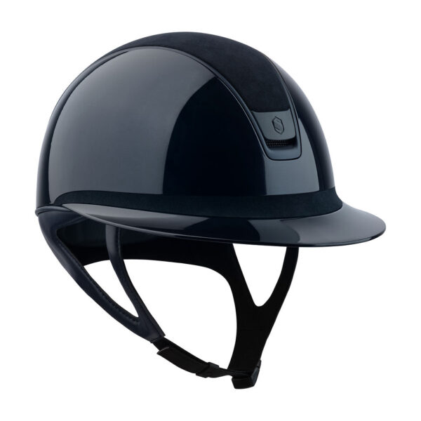 Black Samshield Miss Shield glossy helmet with matte trim