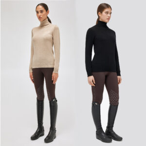 CT Womens Embossed Cashmere Turtleneck - X Large