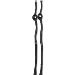 Leather Side Reins with Rubber Rings