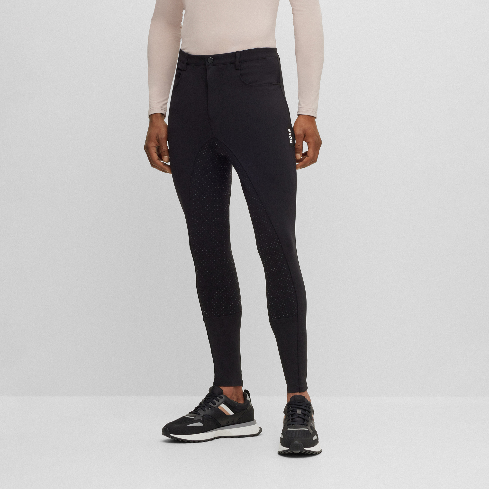 BOSS Equestrian Mens Full Grip Breeches Jim - Image 2