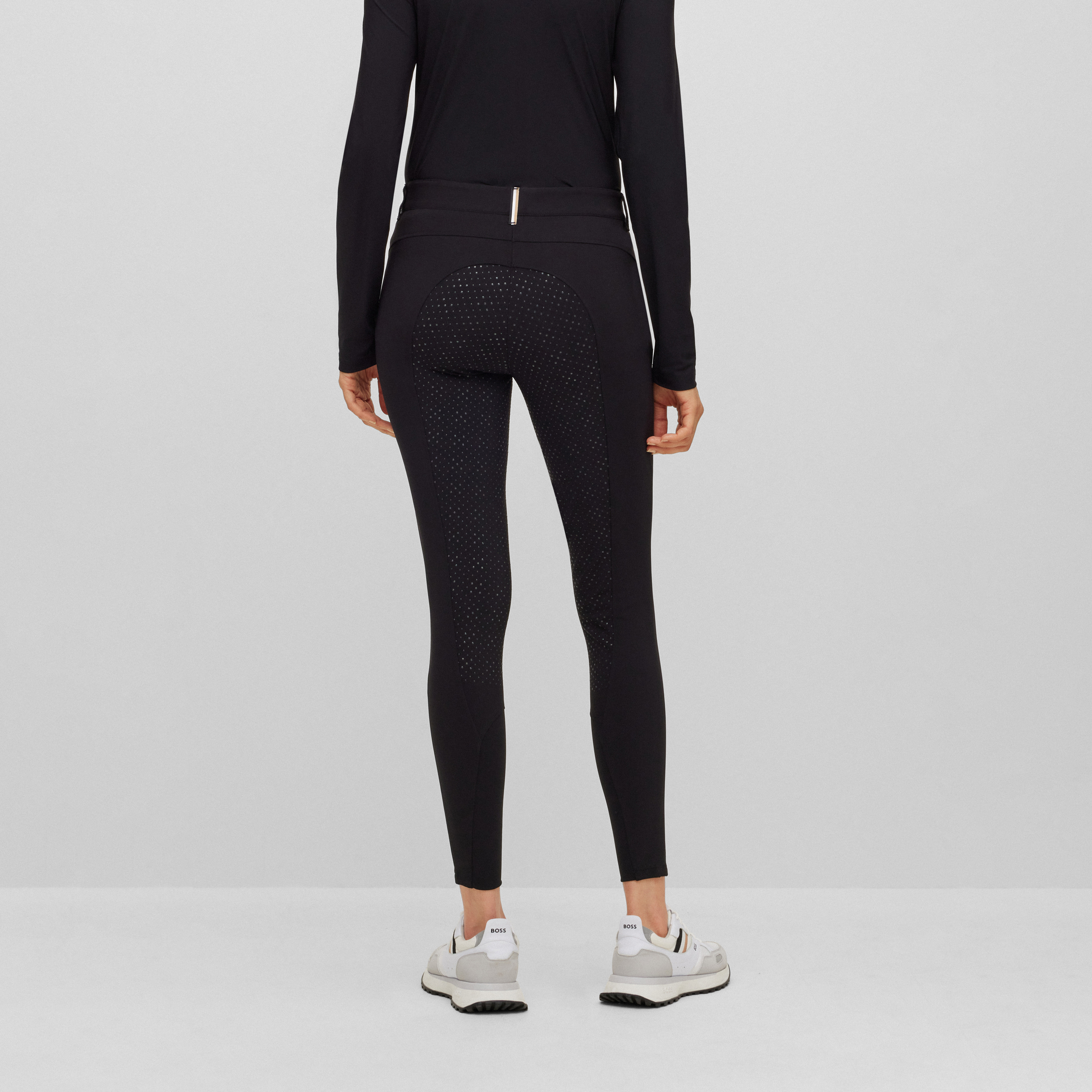BOSS Equestrian Full Grip Breeches Heather - Image 10