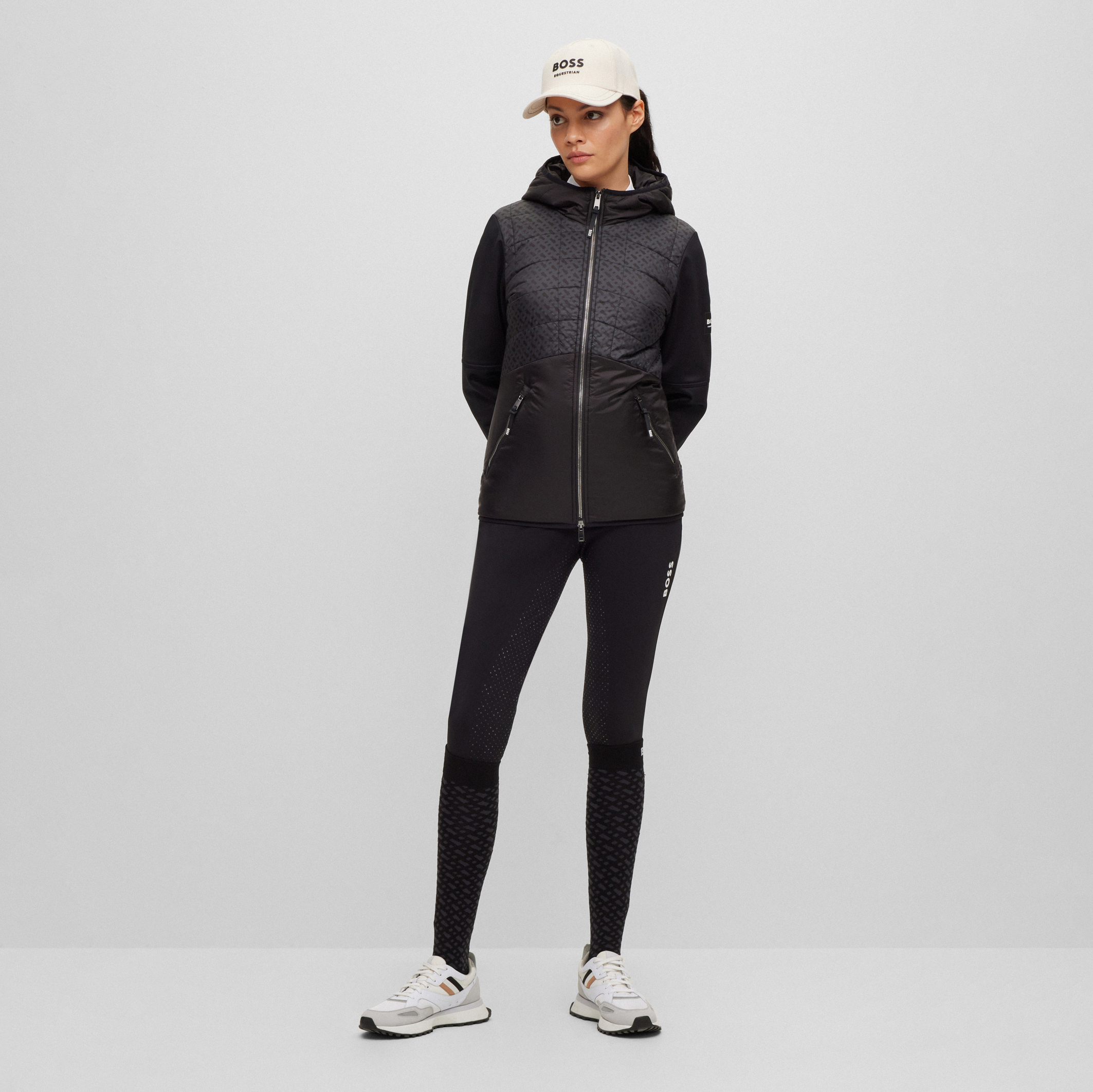 BOSS Equestrian Full Grip Breeches Heather - Image 8