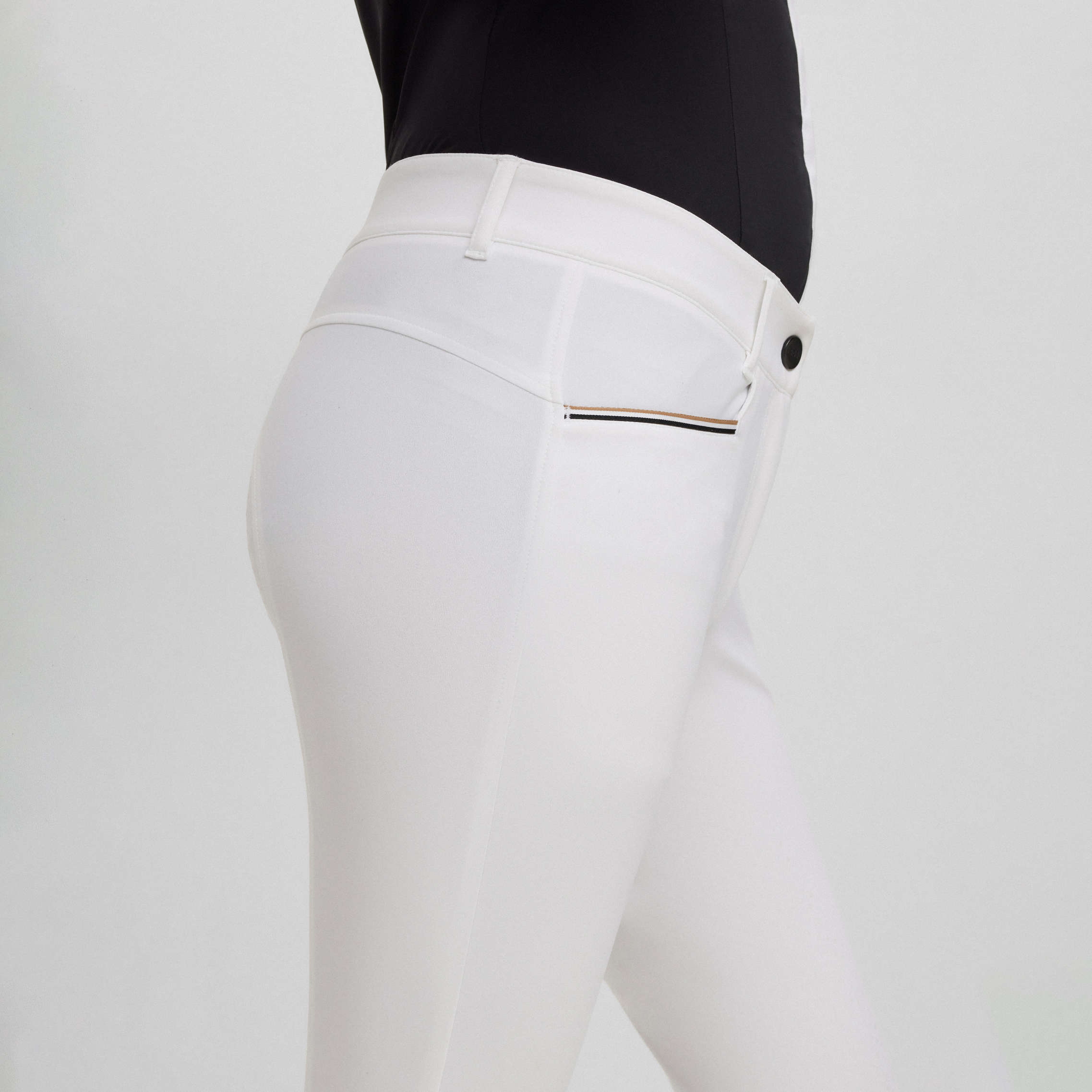 BOSS Equestrian Full Grip Breeches Heather - Image 5