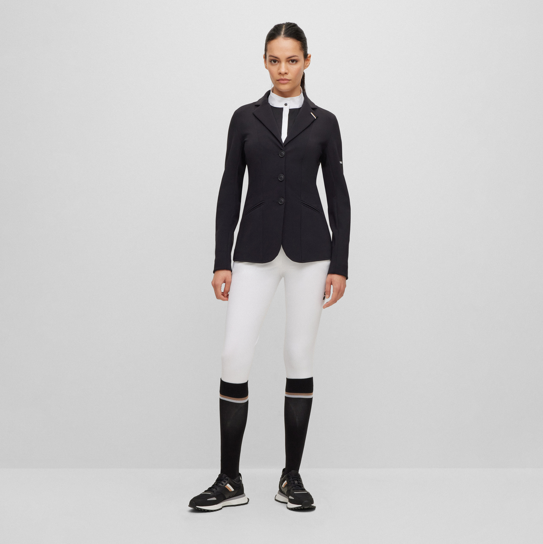 BOSS Equestrian Full Grip Breeches Heather - Image 2