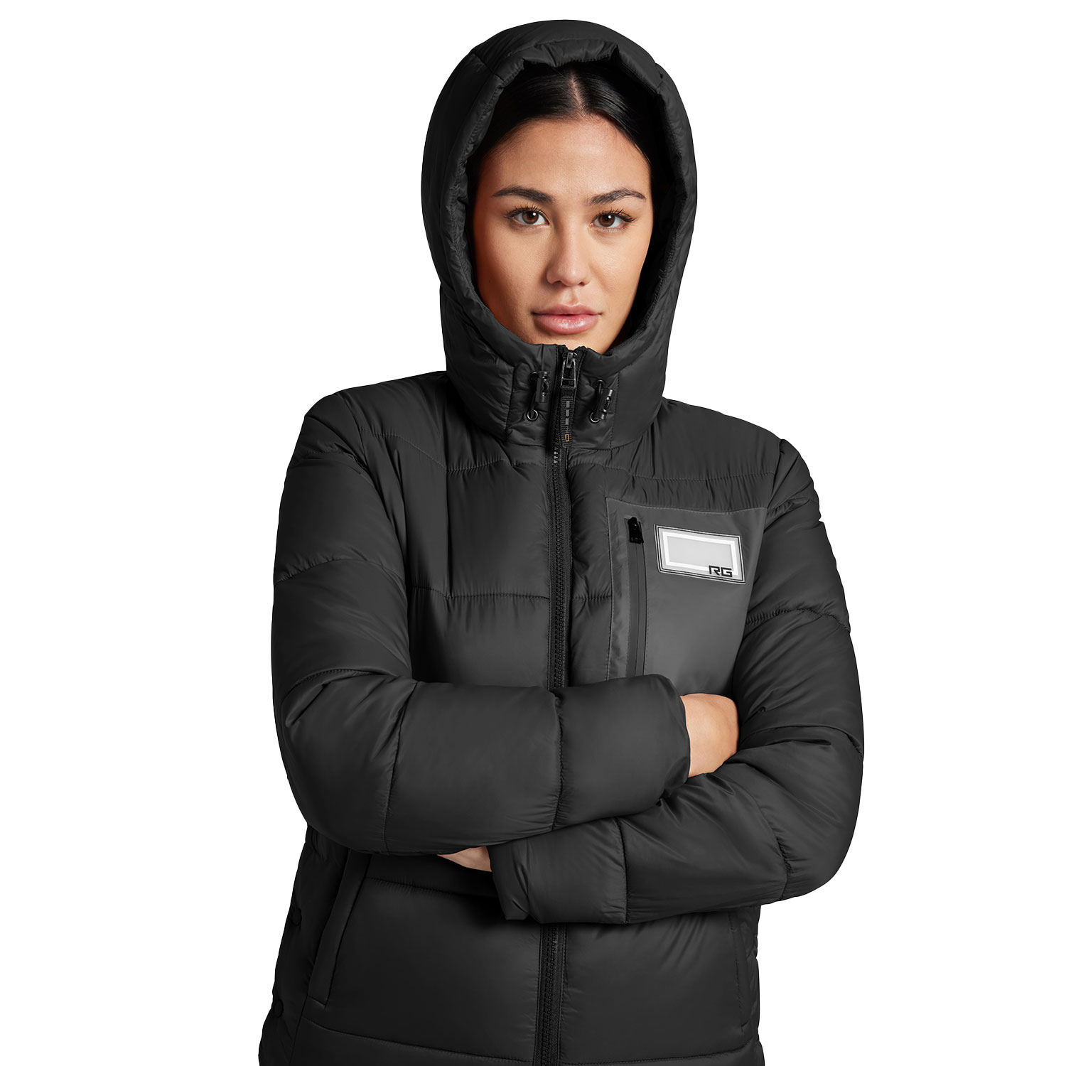 RG Womens Quilted Puffer Jacket - Image 4