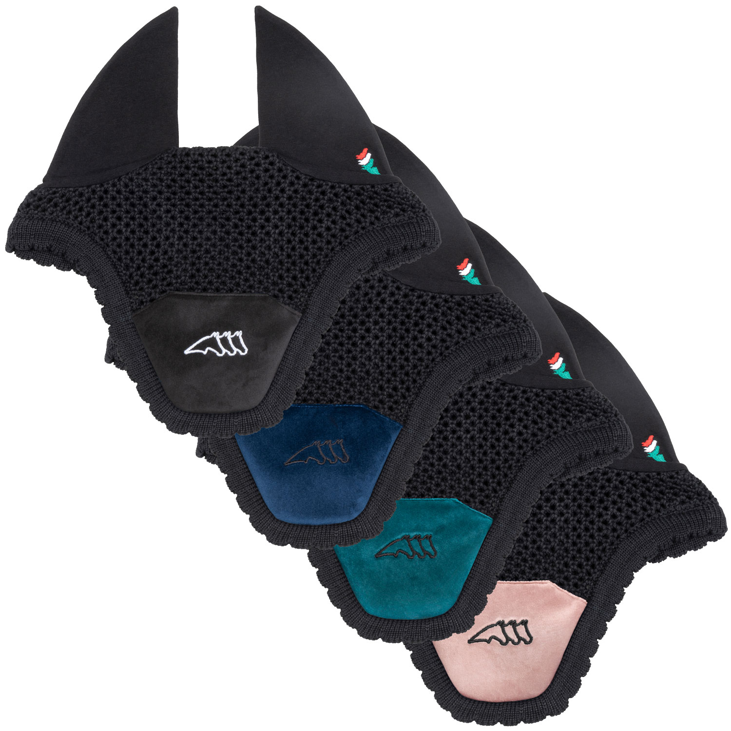 Equiline Velvet Detail Ear Net Garog