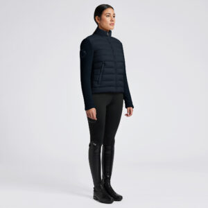 CT Quilted Nylon & Fleece Zip Up Jacket - Large