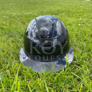 Samshield 2.0 Miss Shield Glossy Helmet - Crystal Fabric Frontal Band & Blazon - Matte 300 Swarovski