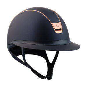 Samshield 2.0 Miss Shield Shadowmatt Helmet - Brushed Rose Gold Trim & Blazon