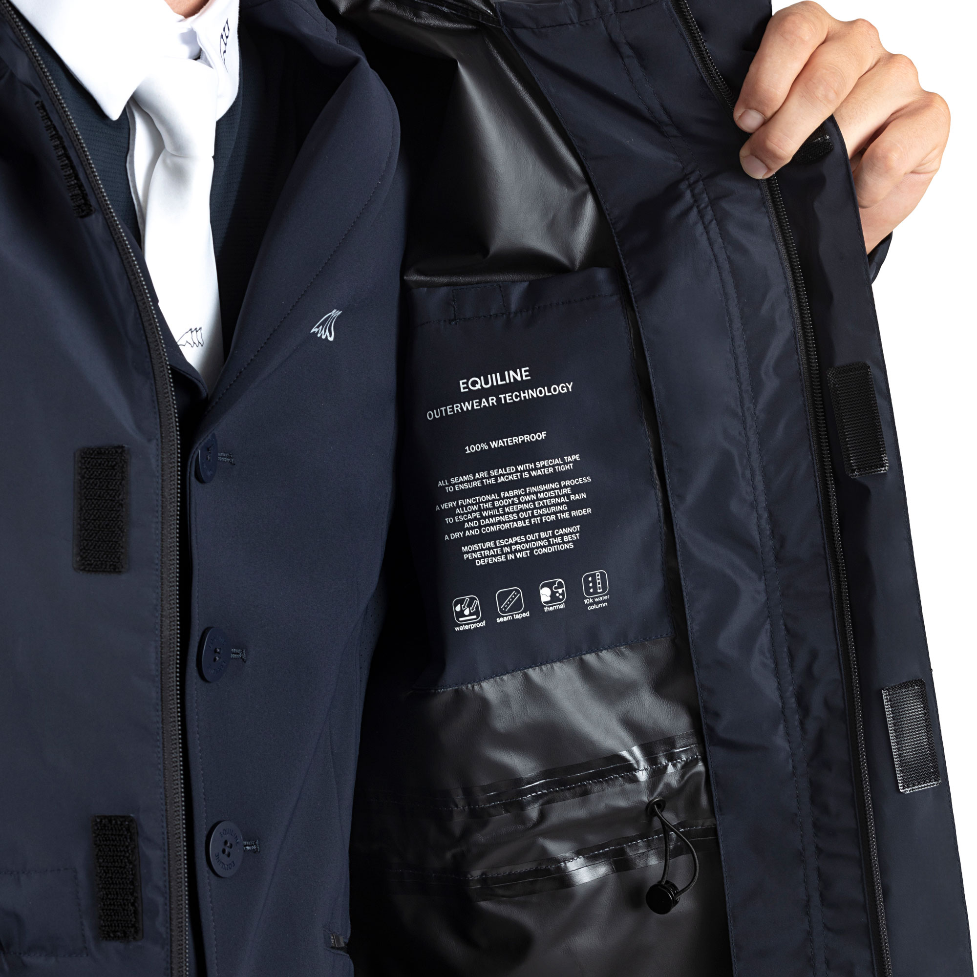 Equiline Unisex Waterproof Jacket Rawek - Image 6