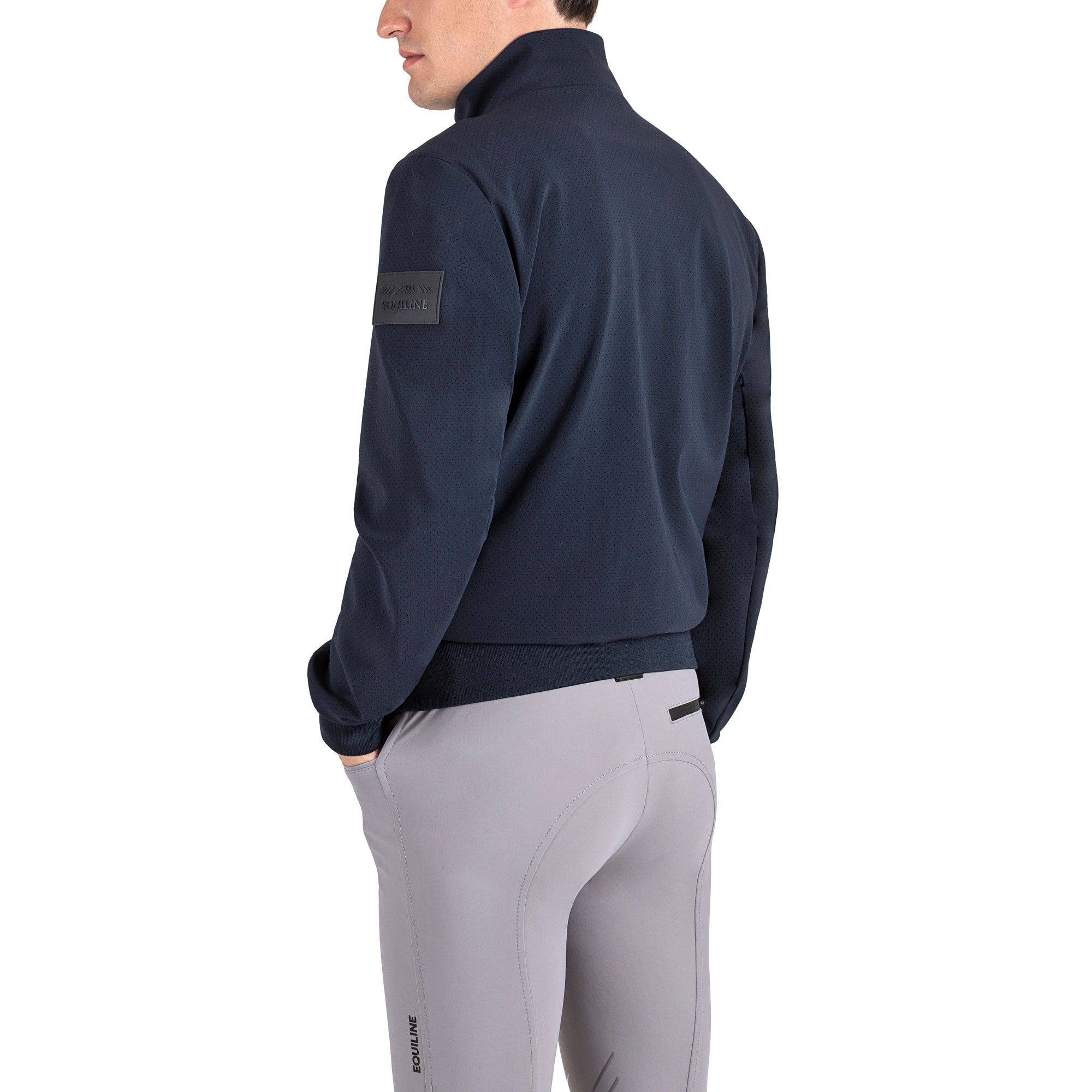 Equiline Mens Micro Perforated Bomber Jacket Cussiec - X Large - Image 2