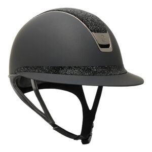 Samshield 2.0 Miss Shield Shadowmatt Helmet - Ultra Fine Rocks Black Top & Frontal Band