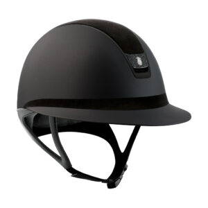 Samshield 2.0 Miss Shield Shadowmatt Helmet - Alcantara - Matte Trim - Crystal Fabric Blazon