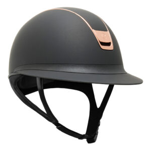 Samshield 2.0 Miss Shield Shadowmatt Helmet - Chrome Rose Gold Trim & Blazon