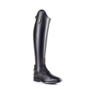 De Niro Amabile Laced Riding Boots - Smooth Black