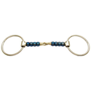 Bombers Loose Ring Cherry Roller Snaffle Bit
