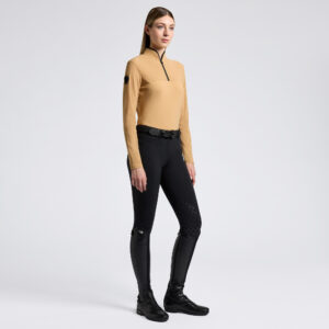 CT Womens Long Sleeved Training Polo with Perforated Inserts