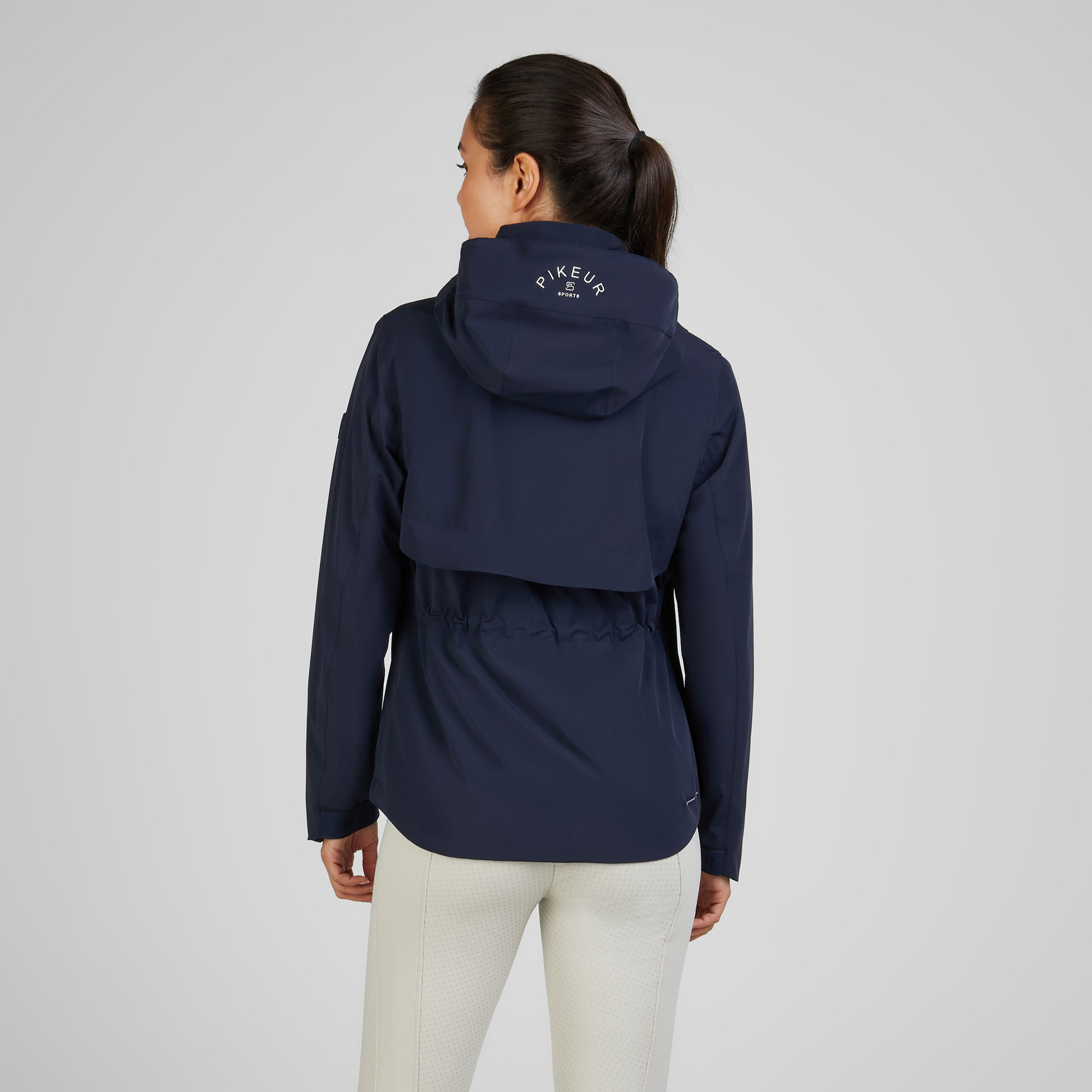 Rive Equestre - PIKEUR Veste softshell avec étiquette de capuche Rhinestone Noir