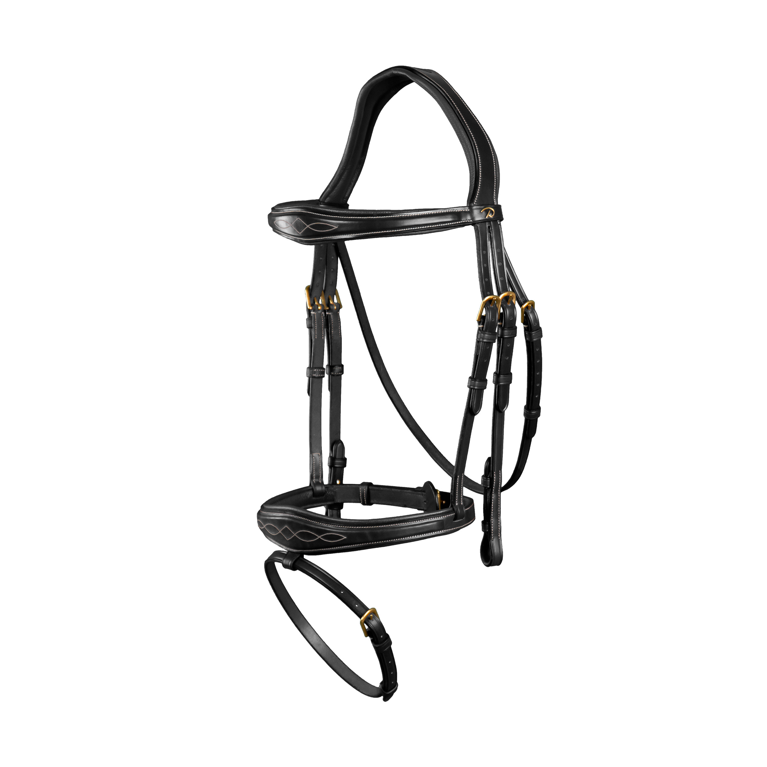 Dy'on D Collection Anatomic Flash Noseband Bridle - Image 6