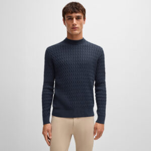 BOSS Equestrian Mens Cable Knit Jumper Jason