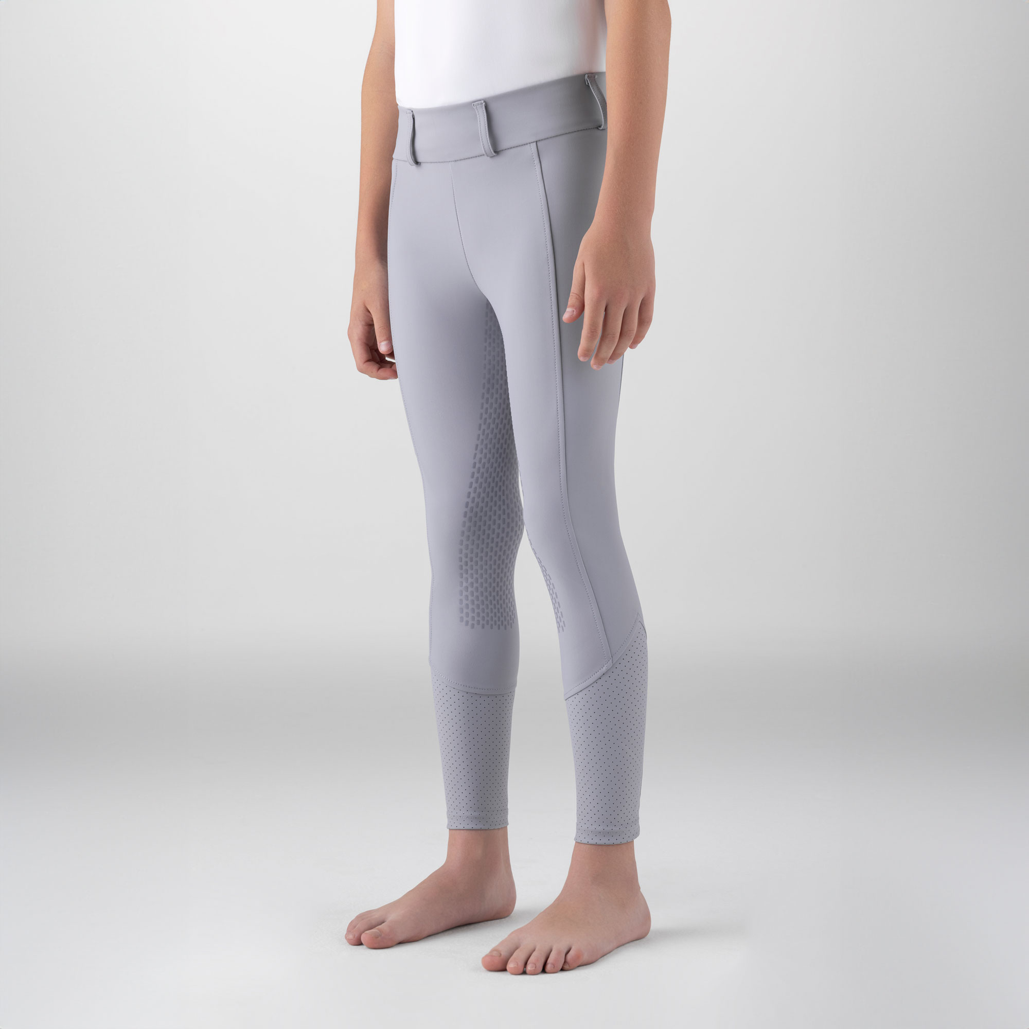 Equiline Junior Girls Full Grip Leggings Gingef - Image 2