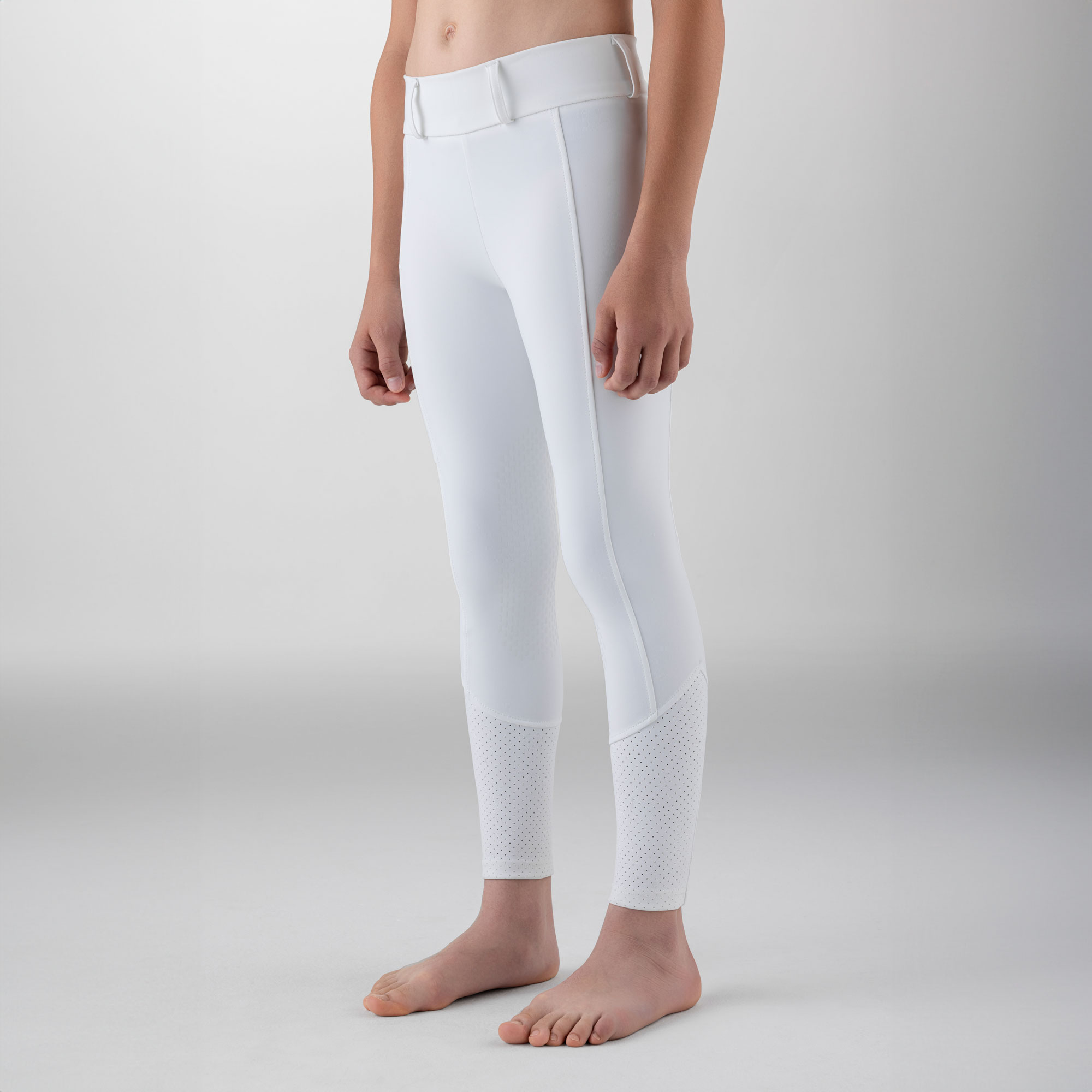 Equiline Junior Girls Full Grip Leggings Gingef - Image 4