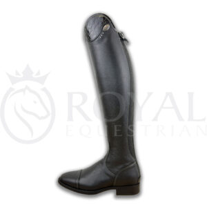 De Niro Salentino Quick Black Riding Boots - Lucidi Black Top