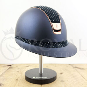Samshield 2.0 Miss Shield Shadowmatt Helmet - Sparkling - Rose Gold Trim & Blazon