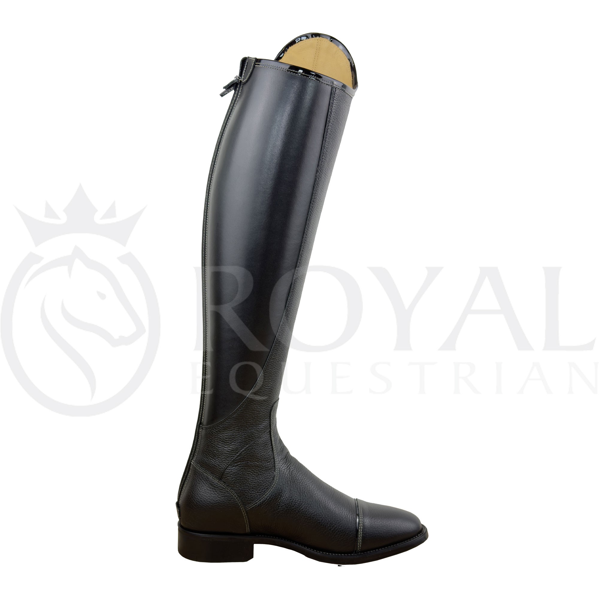 De Niro Salentino Quick Black Riding Boots - Lucidi Black Top - Image 5