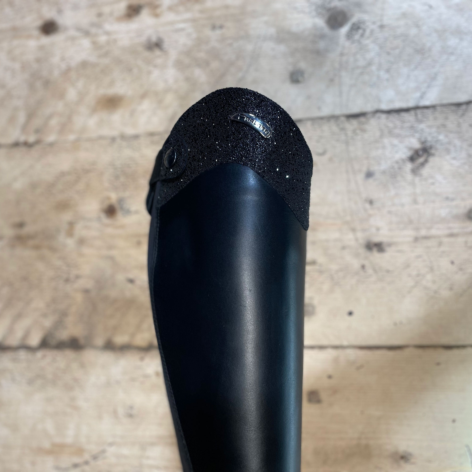 Parlanti Denver Swarovski Carpet (Thick) Riding Boots - Black - Image 3