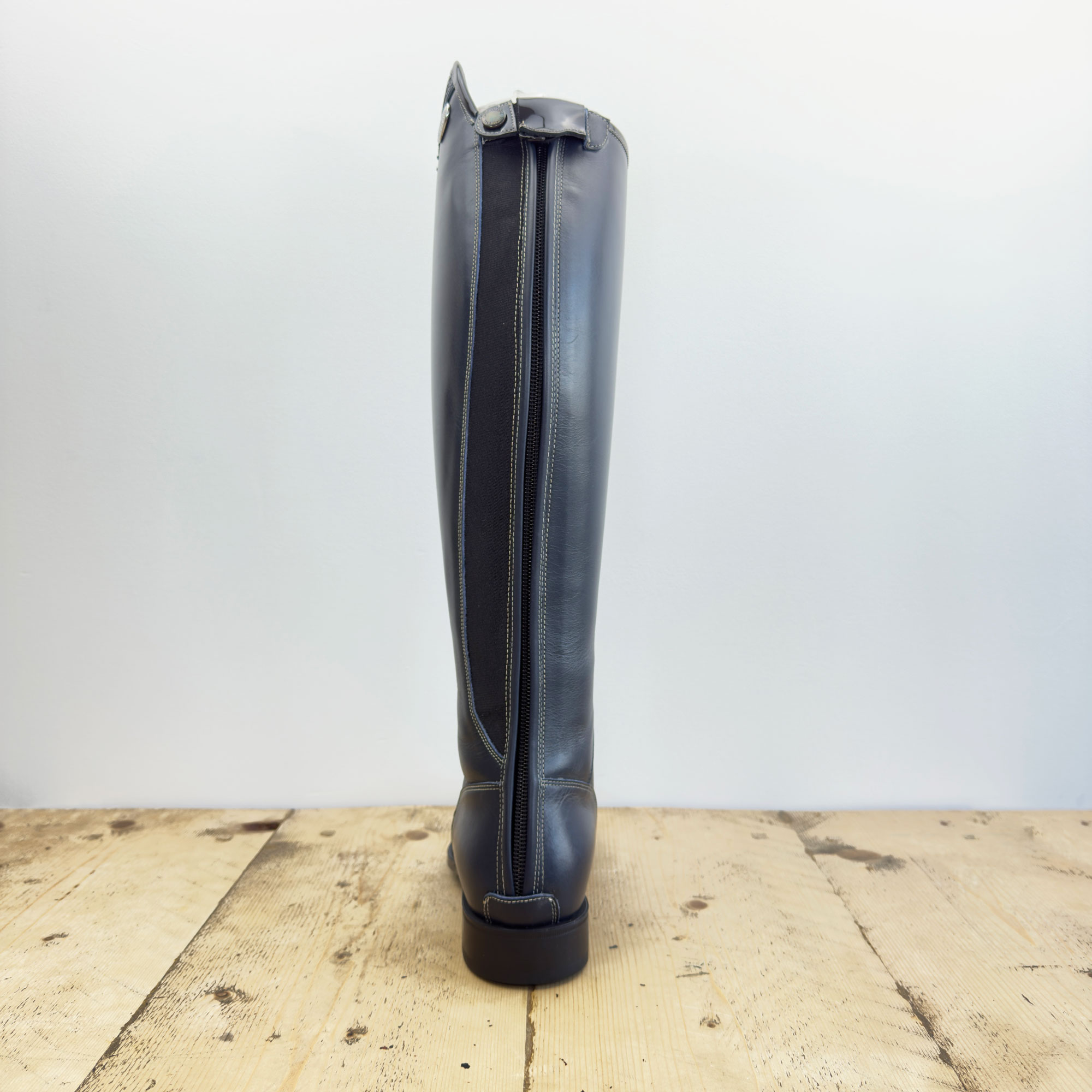 De Niro Salentino Smooth Blue Riding Boots - Lucidi Avio Top - Image 5