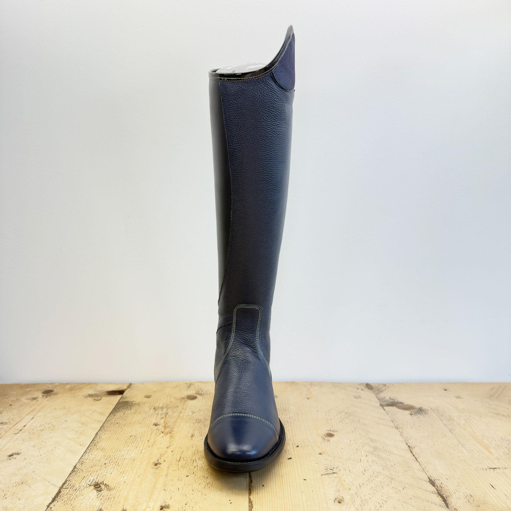 De Niro Salentino Quick Blue Riding Boots - Glitter Blue Top - Image 3