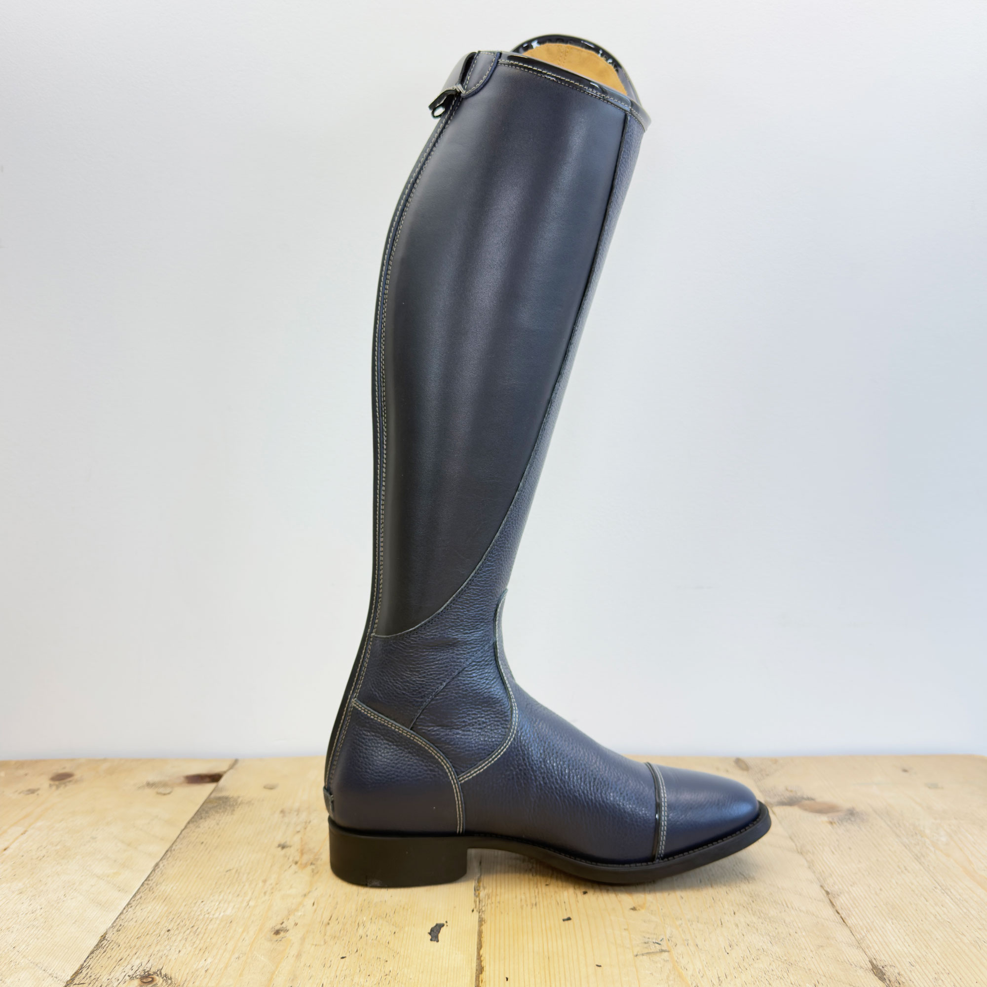 De Niro Salentino Quick Blue Riding Boots - Glitter Blue Top - Image 4