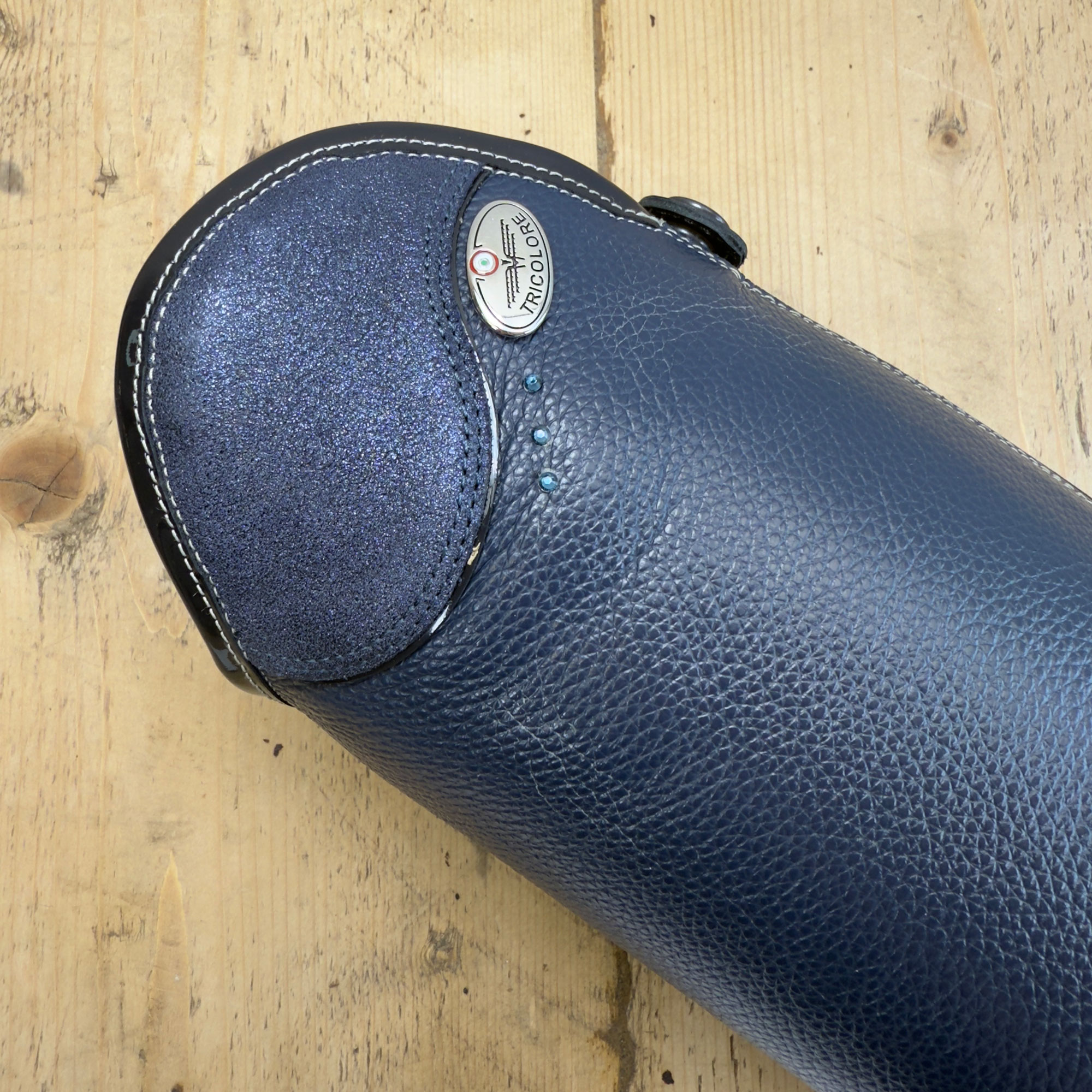 De Niro Salentino Quick Blue Riding Boots - Glitter Blue Top - Image 6