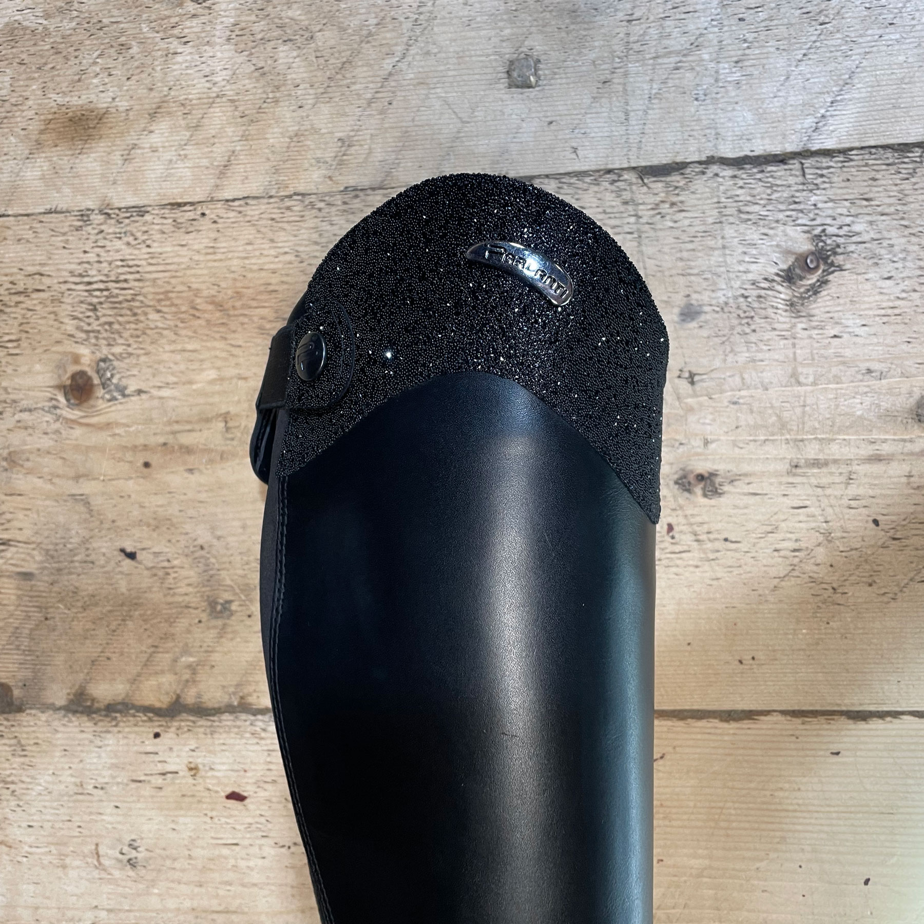 Parlanti Denver Swarovski Carpet (Thick) Riding Boots - Black - Image 4