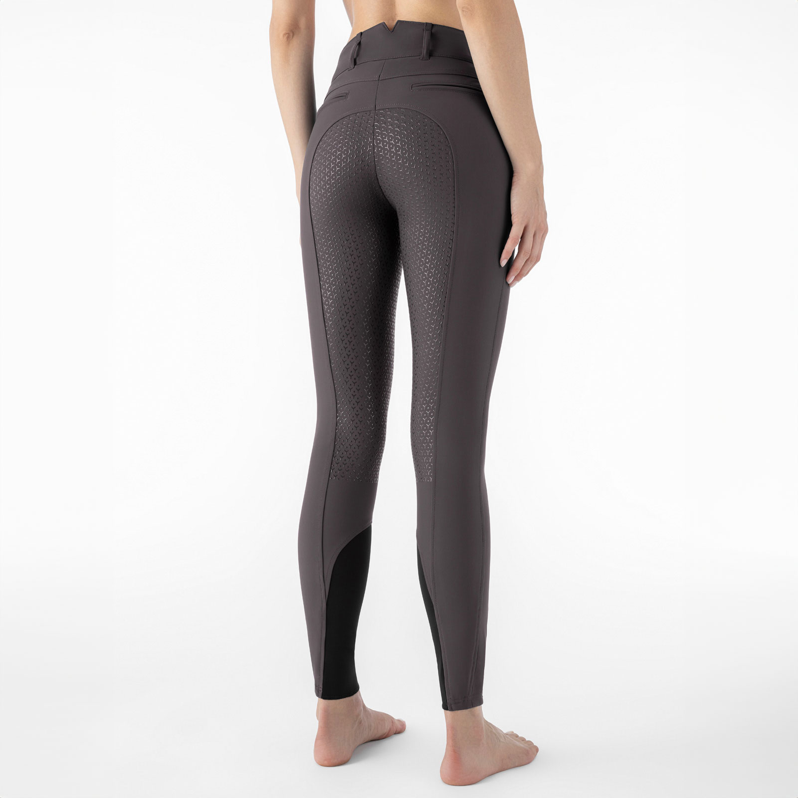 Equiline Womens High Waist Full Grip Breeches Adelle - Mud (IT46/UK14) - Image 2