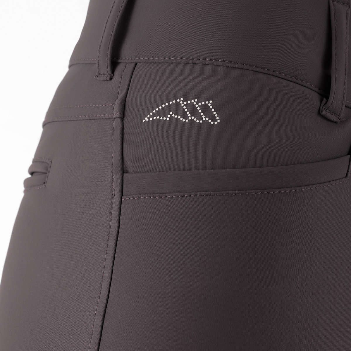 Equiline Womens High Waist Full Grip Breeches Adelle - Mud (IT46/UK14) - Image 3