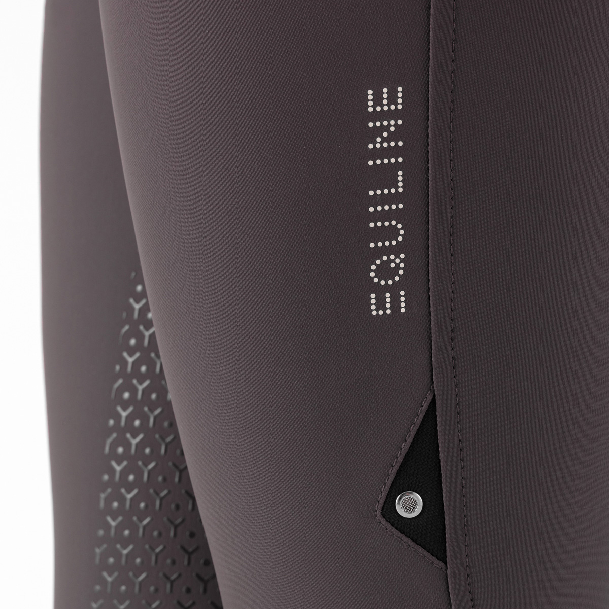 Equiline Womens High Waist Full Grip Breeches Adelle - Mud (IT46/UK14) - Image 4