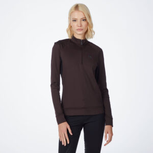 Vestrum Womens Long Sleeved Training Top Sundsvall - Dark Brown