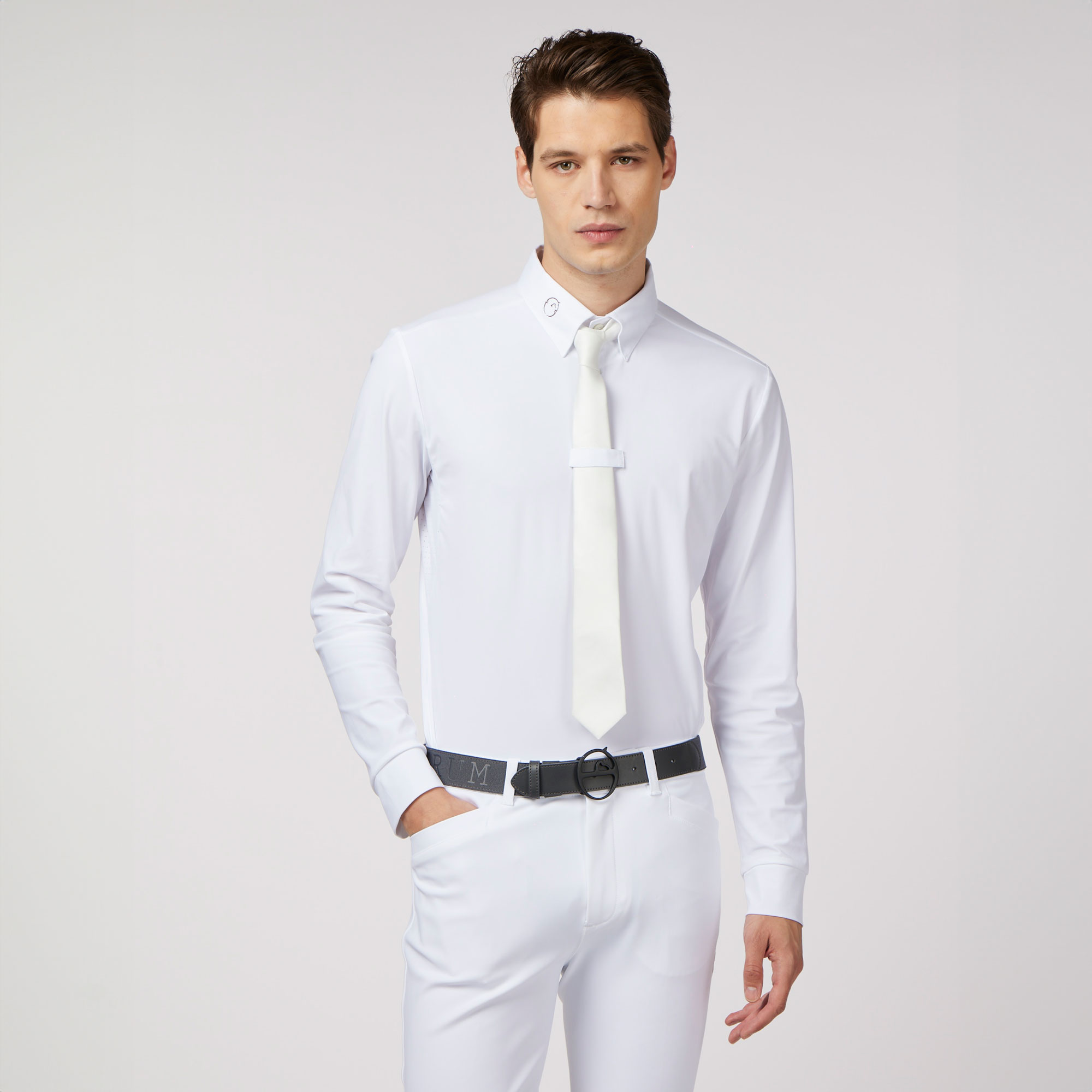 Vestrum Mens Long Sleeved Competition Shirt Tenno - White - Image 2