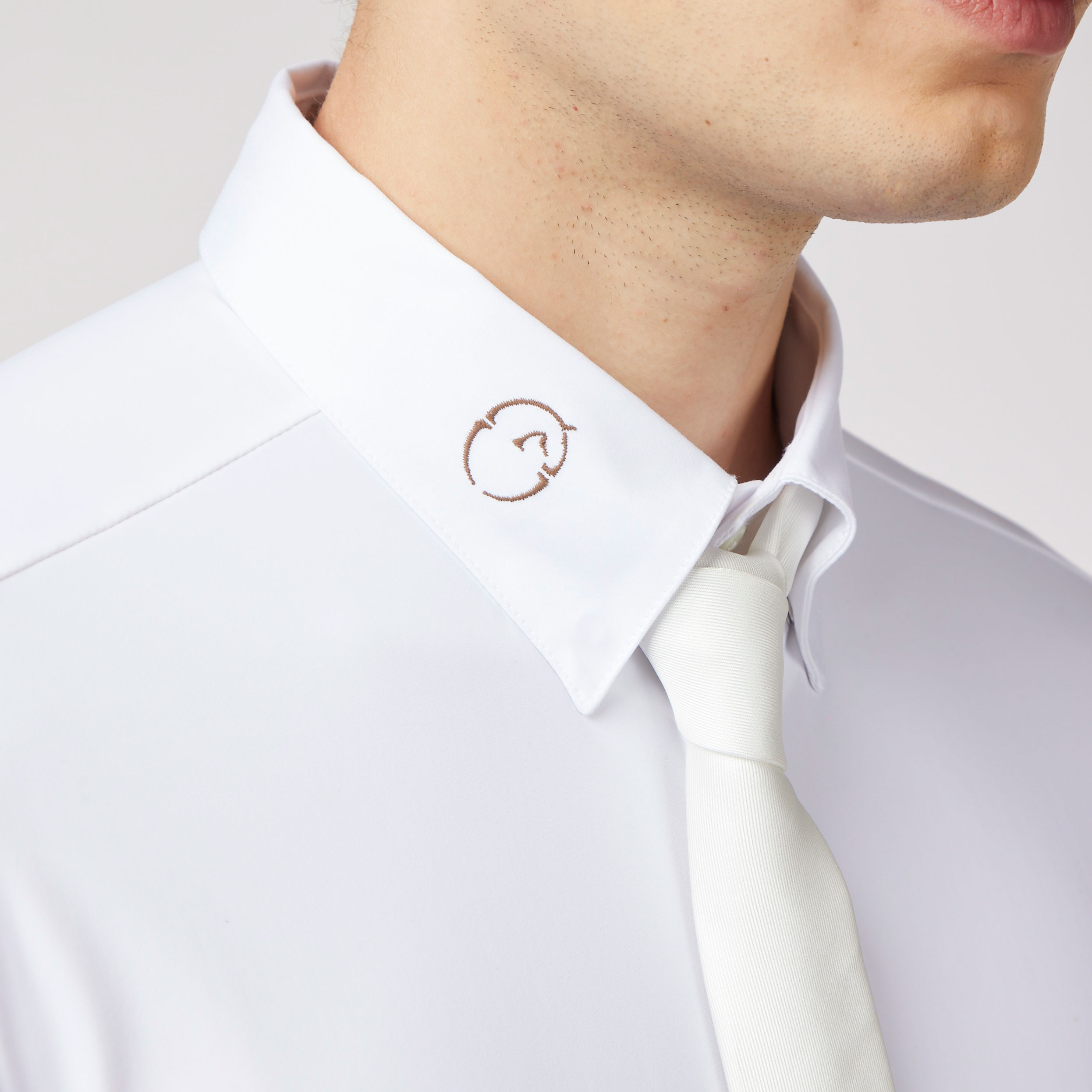 Vestrum Mens Long Sleeved Competition Shirt Tenno - White - Image 3