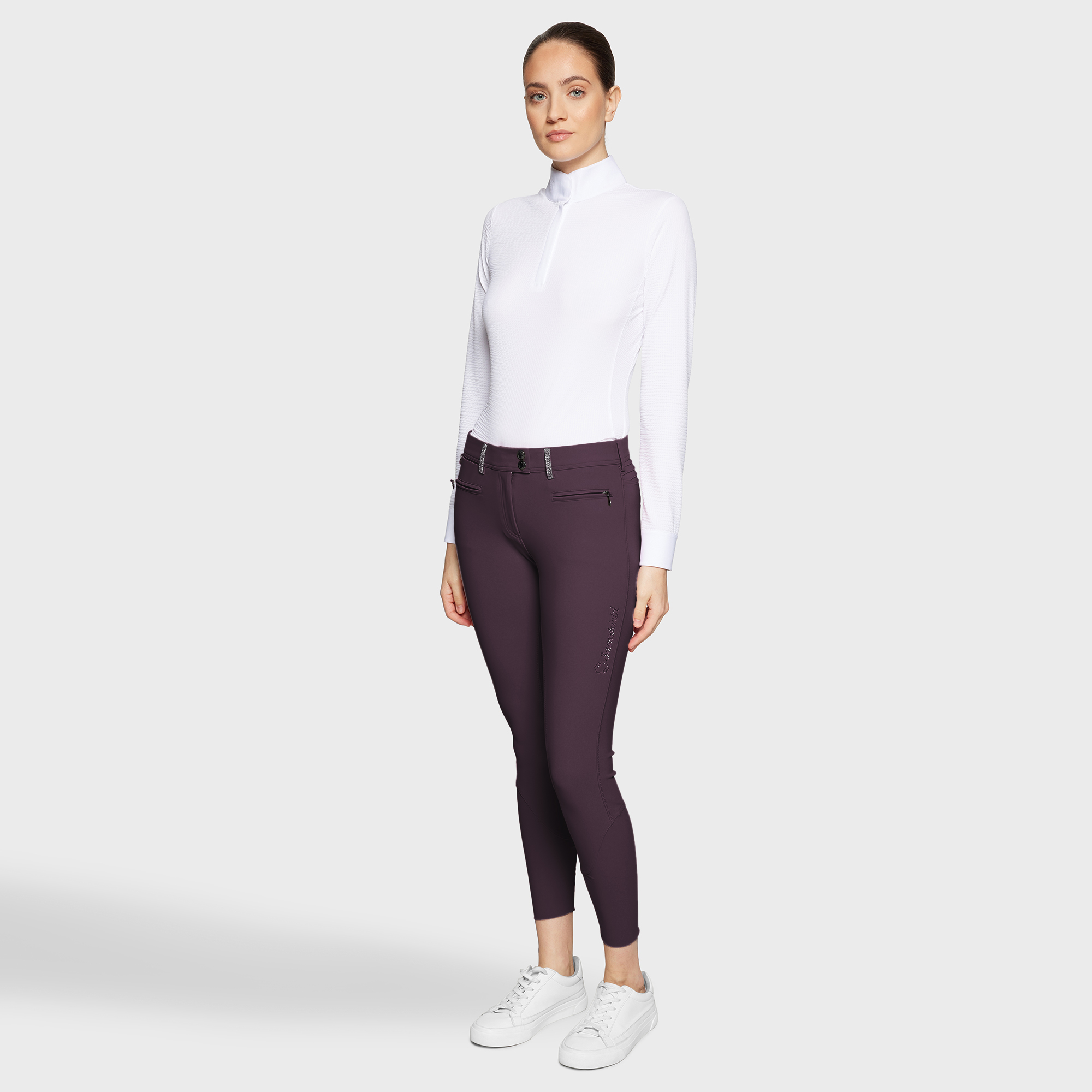 Samshield Womens Knee Grip Breeches Adele - Aubergine