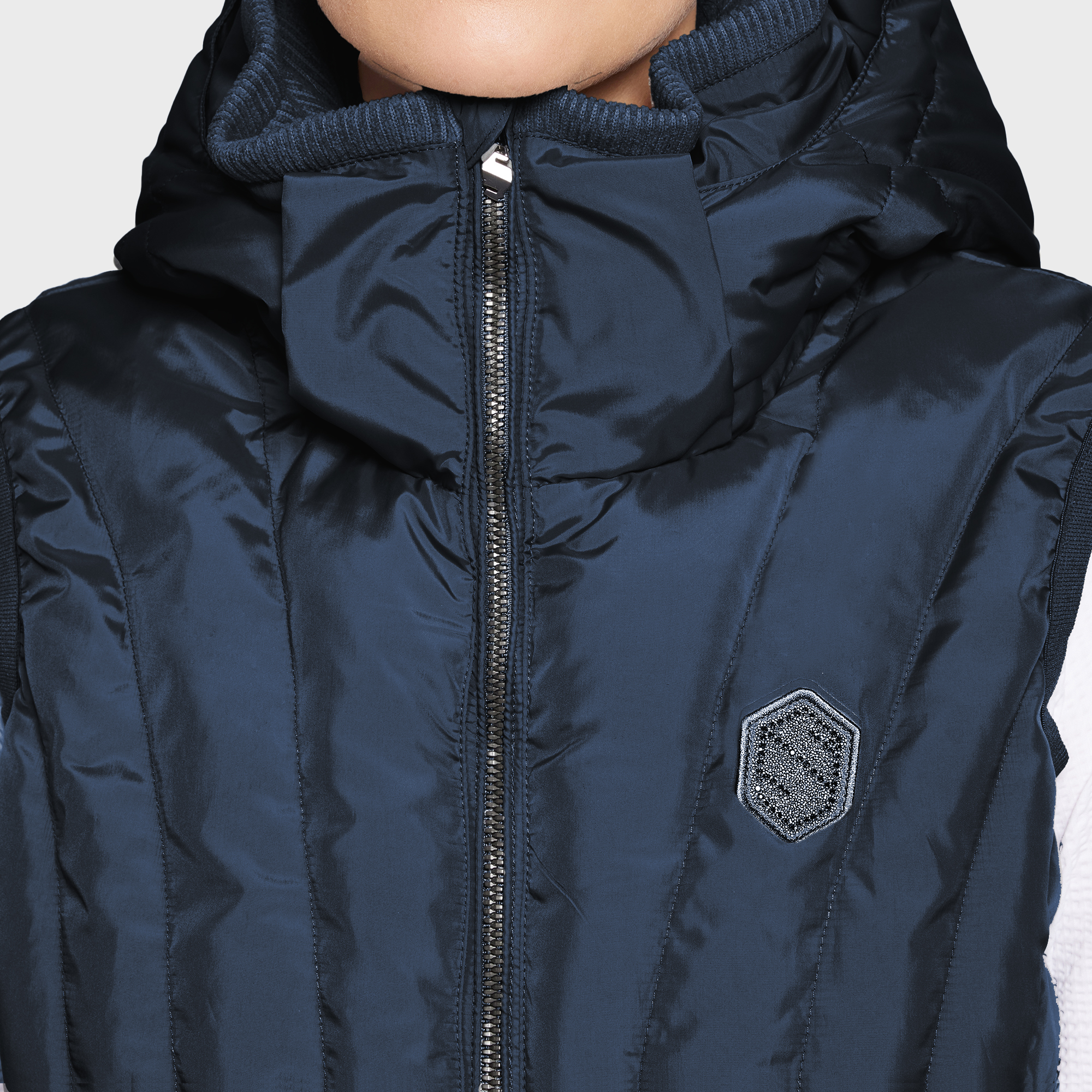 Samshield Womens Puffer Vest Chamonix FW25 - Navy - Image 2
