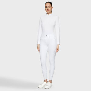 Samshield Womens High Waist Full Grip Breeches Claranova - White