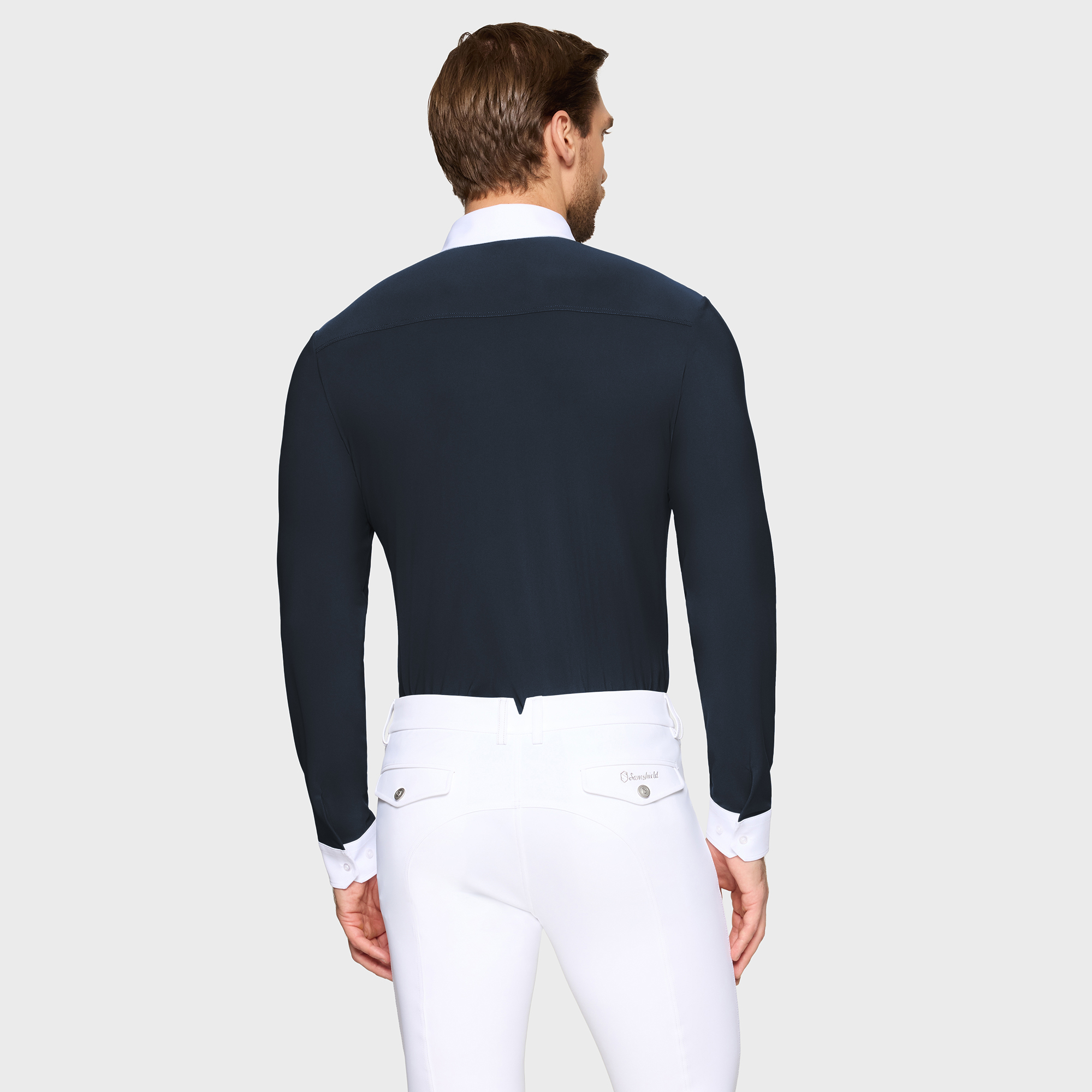 Samshield Mens Long Sleeved Competition Shirt Smith - Navy - Image 3