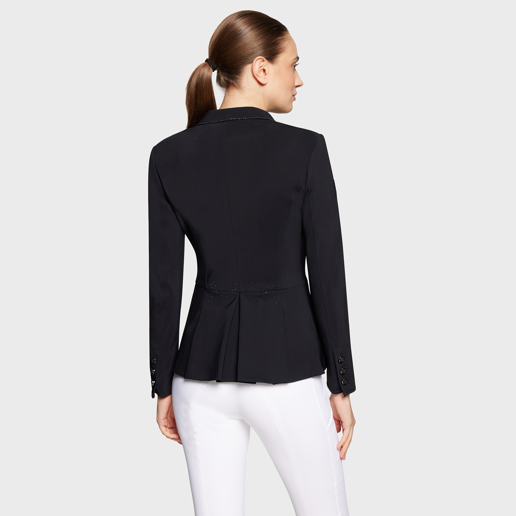 Samshield Womens Competition Jacket Victorine Crystal Fabric FW25 - Black - Image 3