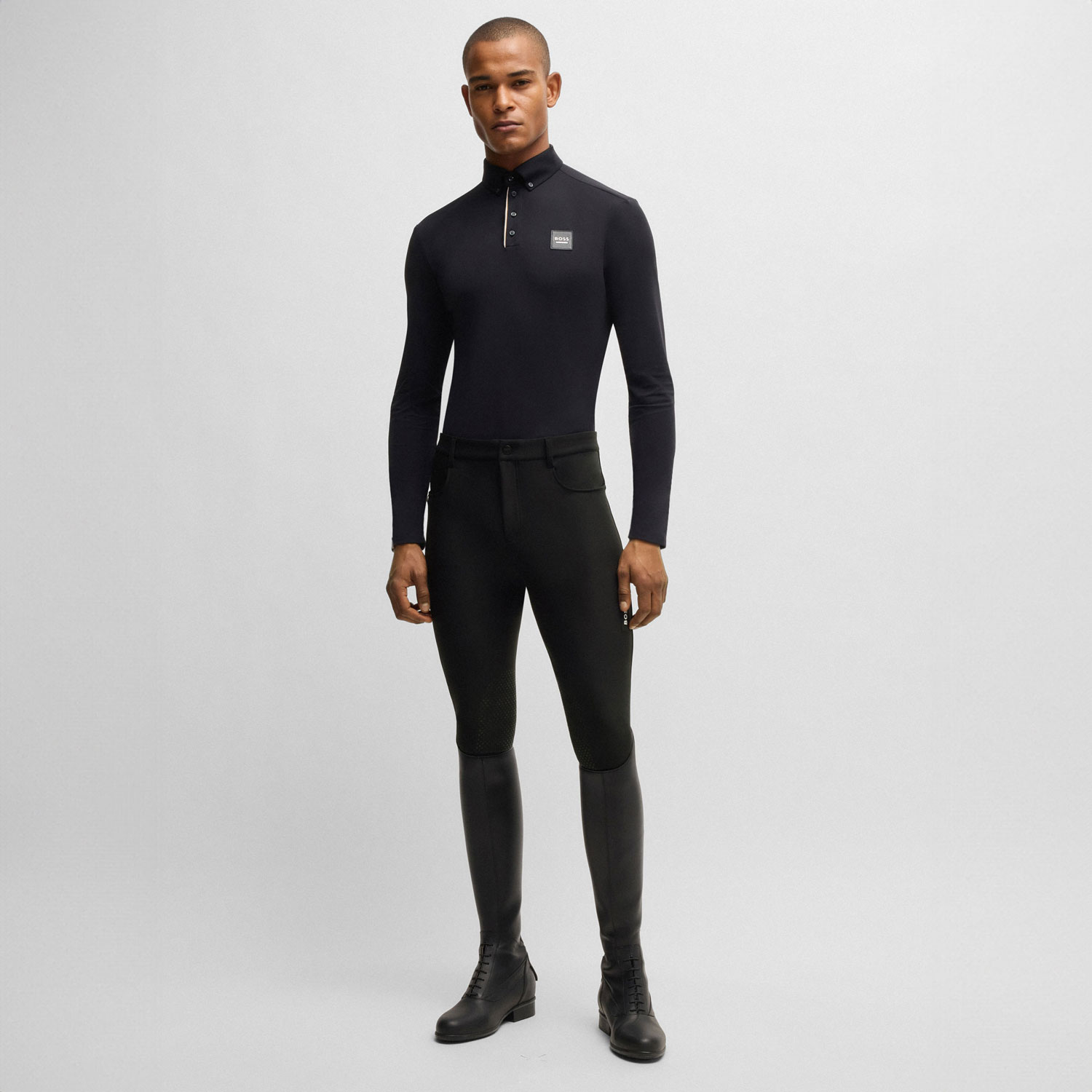 BOSS Equestrian Mens Knee Grip Winter Breeches James - Image 4