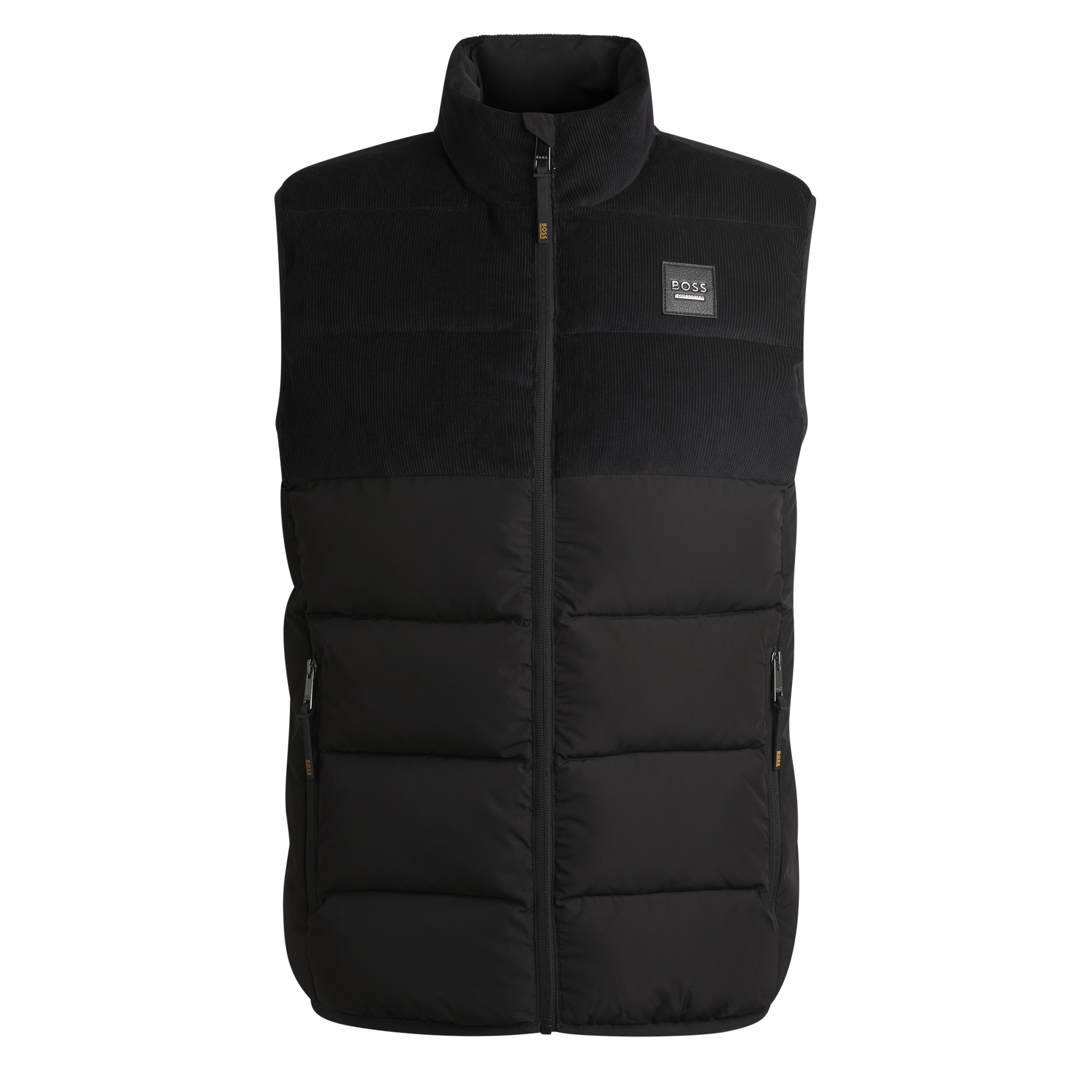 BOSS Equestrian Mens Cord Puffer Vest Arthur - Black - Image 6