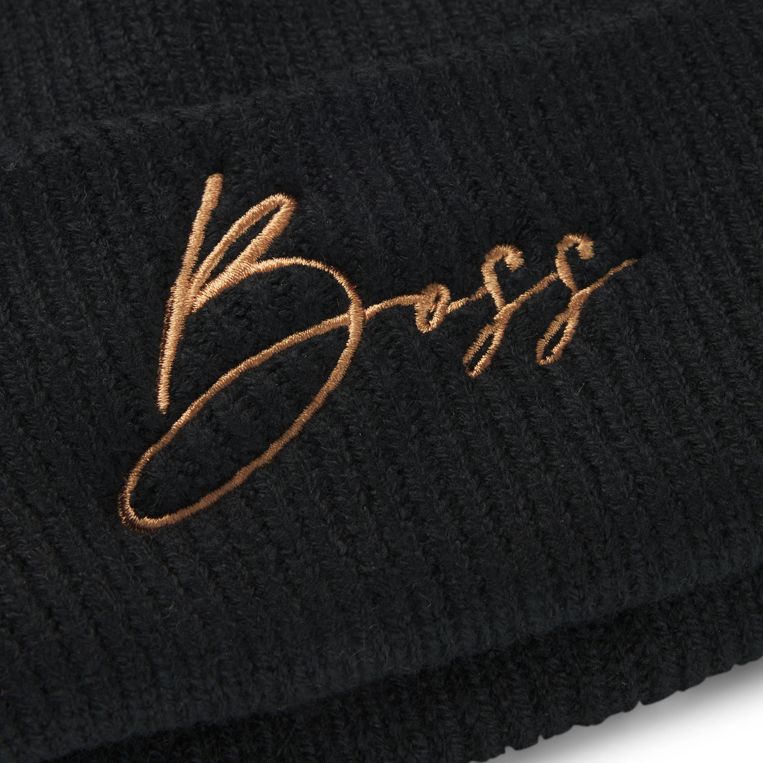 BOSS Equestrian High Cuff Beanie - Black - Image 3