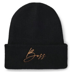 BOSS Equestrian High Cuff Beanie - Black